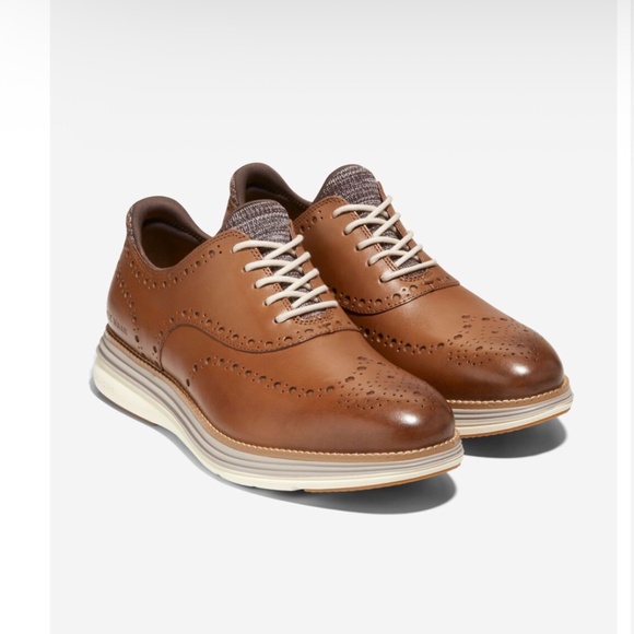 Cole Haan Original Grand Ultra Wingtip Oxfords Brown 9.5M - Picture 12 of 13
